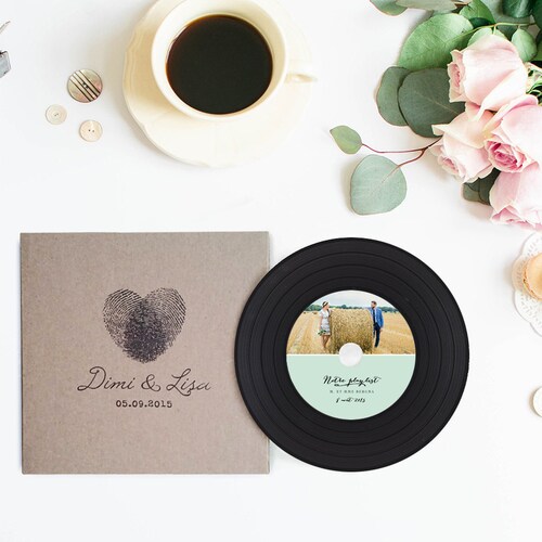 Rustic Vintage Wedding Favors Custom Kraft CD Sleeves & Etsy