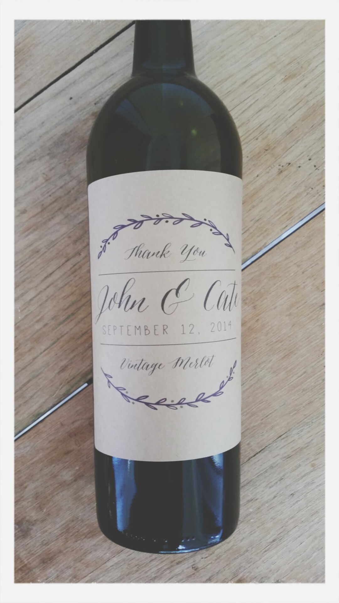 Personalized Wine Labels as Wedding Favors / Corporate Wine Labels