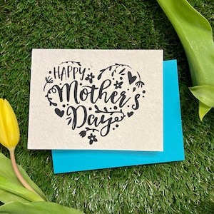 Tarjeta de felicitación del día de la madre plantable, para mamá, para Nana, para abuela