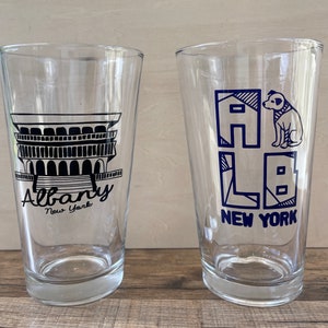 Nipper Pint Glass, Beer Lover Gift, Gift for Him, Albany, New York, beer glass image 8