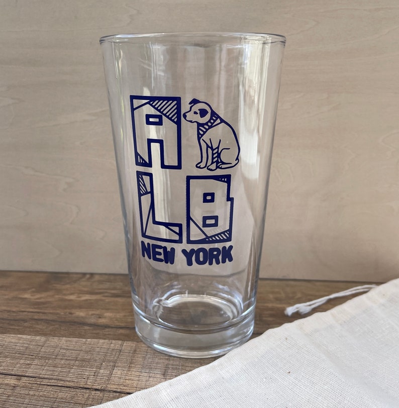 Nipper Pint Glass, Beer Lover Gift, Gift for Him, Albany, New York, beer glass image 3