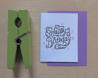 Happy Birthday Card, HBD, Card for Her, Card for Him, Card for Kids