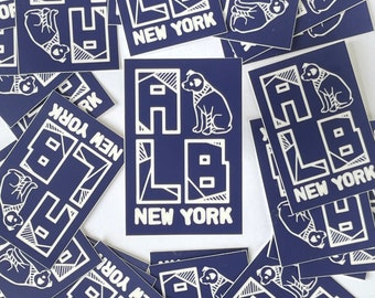 Nipper Vinyl Sticker, Albany, NY, Upstate, ALB