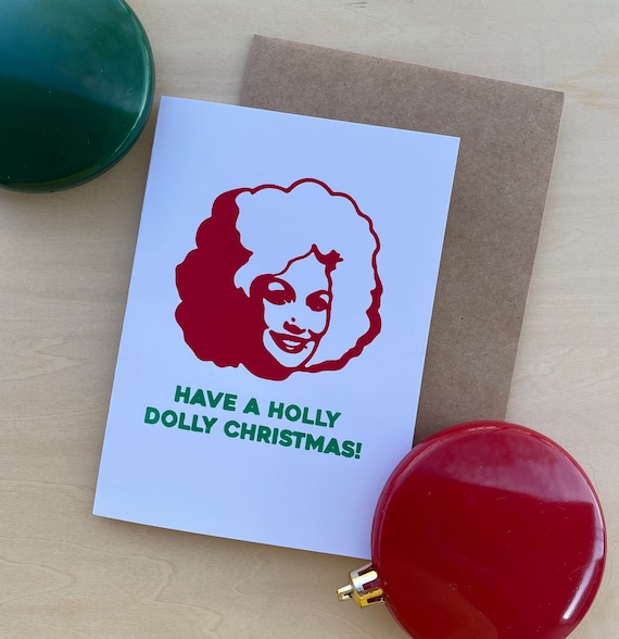 Holly Dolly Greeting Card Holly Dolly Greeting Card