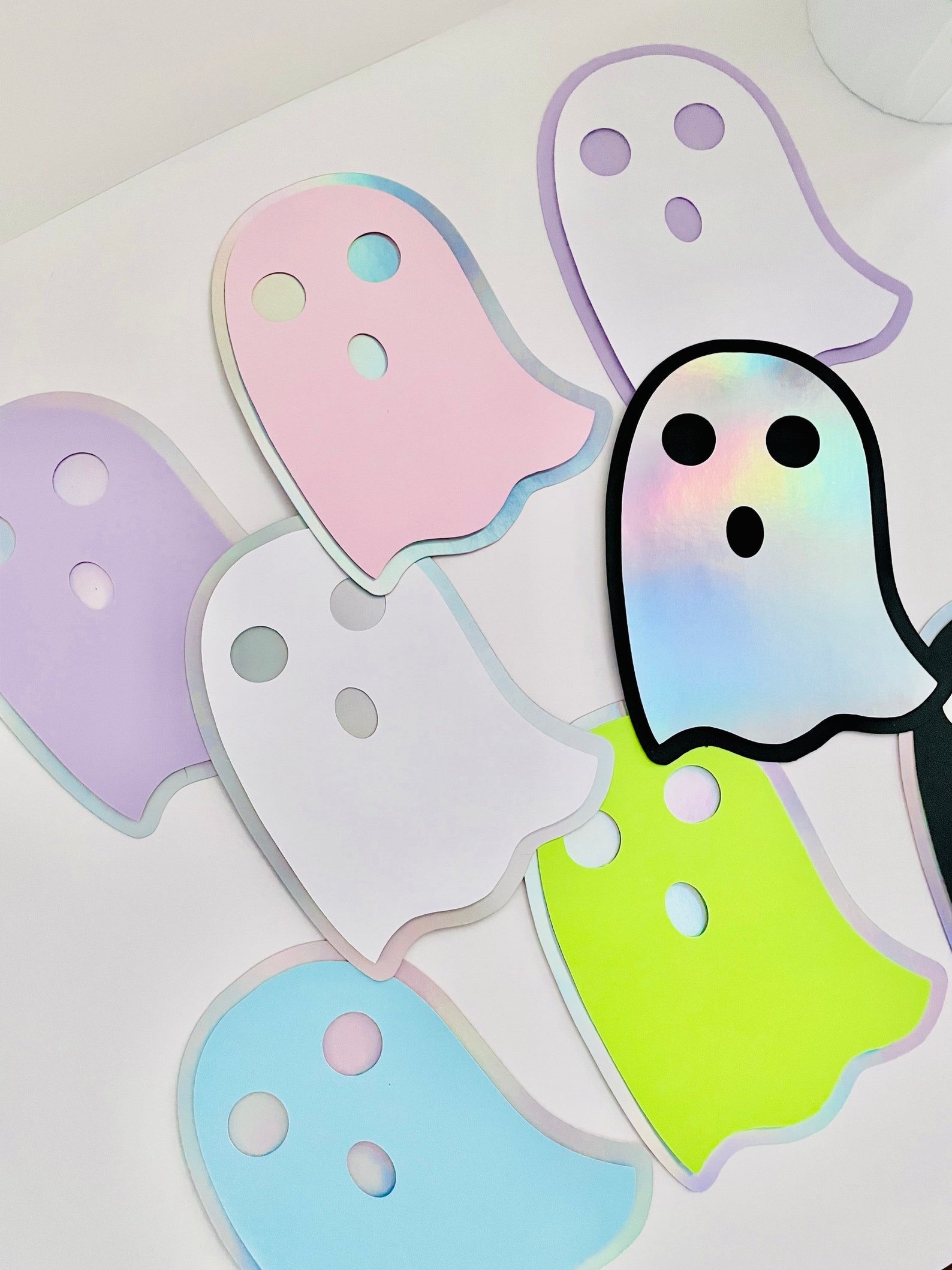 GhostPastel Halloween Iridescent GhostsPastel Etsy