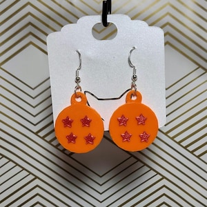 4 Star Dragon Ball Earrings