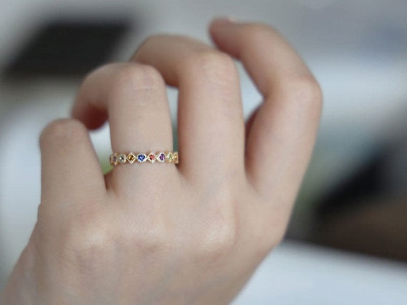 925 cz 2024 ring gold