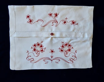 Antique Embroidered Pillow Sham for Nightgown