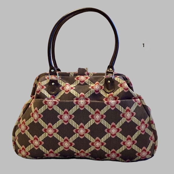 carpet bag, doctor's bag, overnight bag