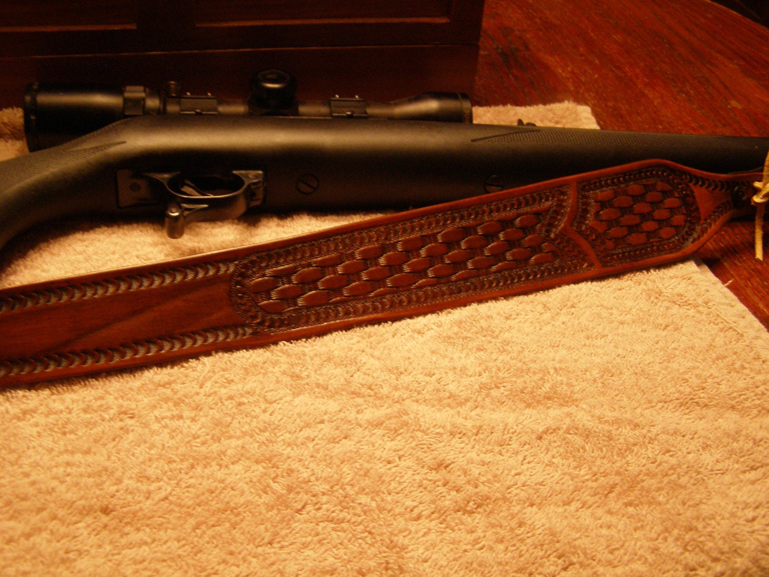 Leather Rifle Sling Etsy