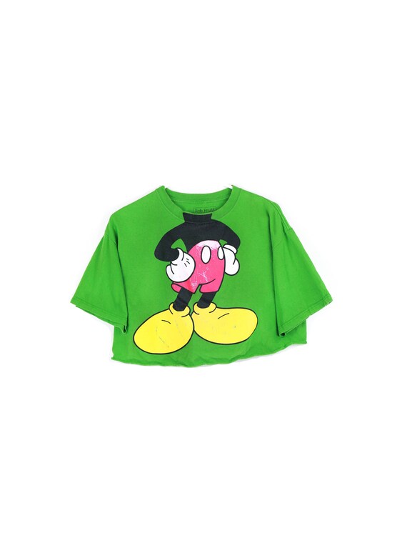 Vintage Distressed Mickey Mouse Cotton Cropped Kit