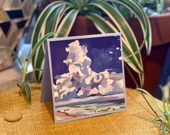 Greeting Card Depicting Clouds over Key Biscayne in Miami-Dade County, Florida