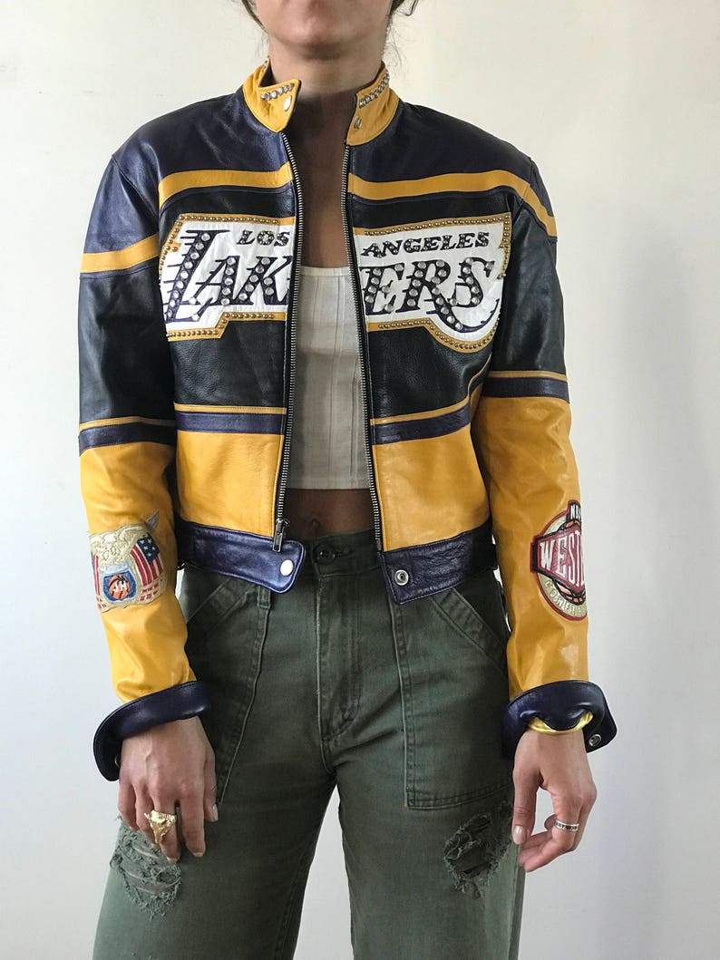 Very Rare Jeff Hamilton Nba Lakers Leather Jacket