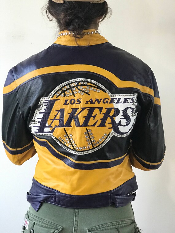 Very Rare Jeff Hamilton Nba Lakers Leather Jacket