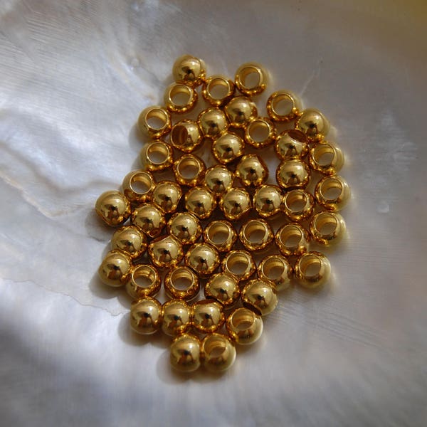 D332 -  Large Hole Metal Beads