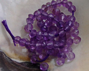 D324 - Amethyst Beads, One Full Strand