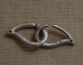 Sterling Silver Designer Clasp for Necklace