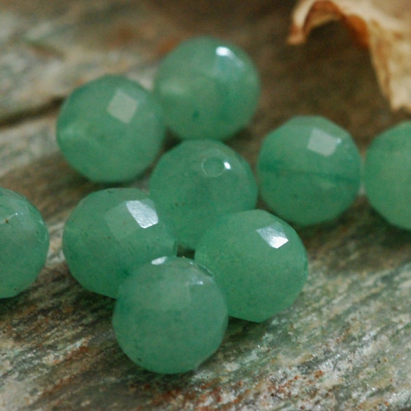 D115 - Loose Gemstone Beads, faceted Aventurine