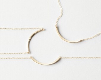 Anlive Best Friend Half Circle Necklace Set - Stainless Steel Friendship Jewelry For Women, BFF Gift Set Of 2 - View #9