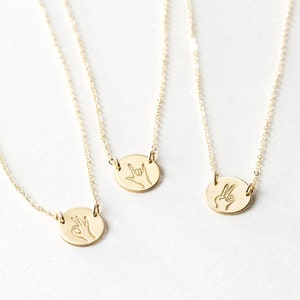 14k Gold Filled ASL Sign Language 'I Love You' Charm – Littlefield Lane