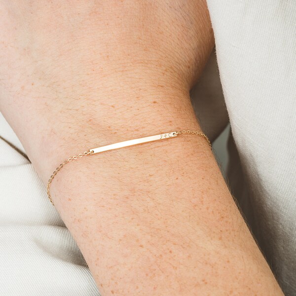 Delicate initial bracelet Clearance