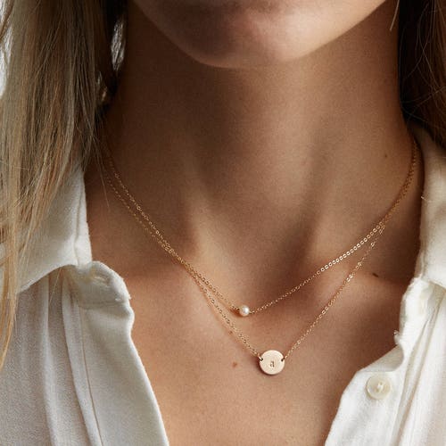 Personalized Layered Initial Necklace 