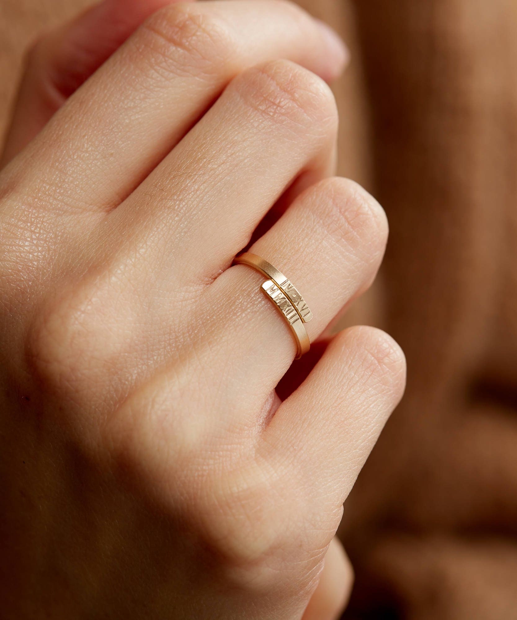 Personalised on sale hug ring