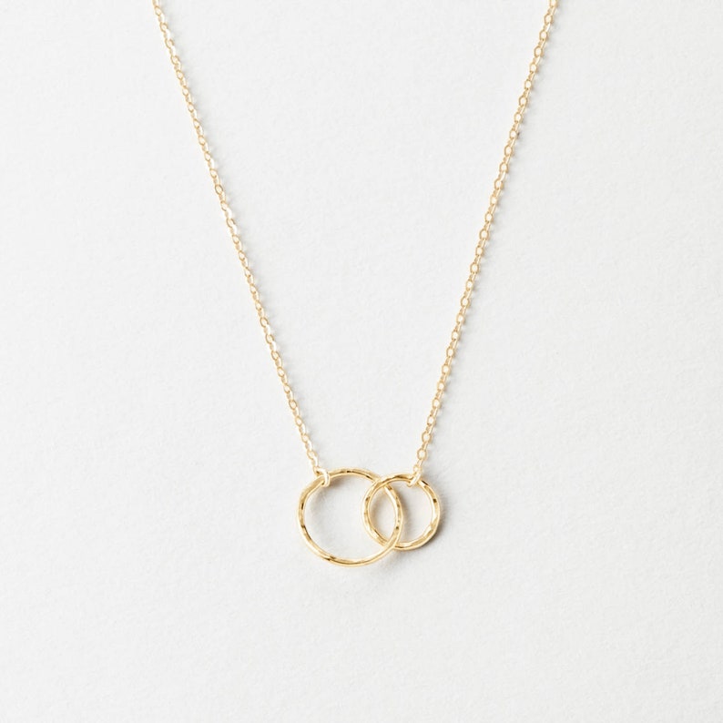 Unity Necklace for Mom, Family Link Necklace, Friendship Link Necklace, Forever Together Necklace 14k Gold Fill, Sterling Silver LN181 image 6