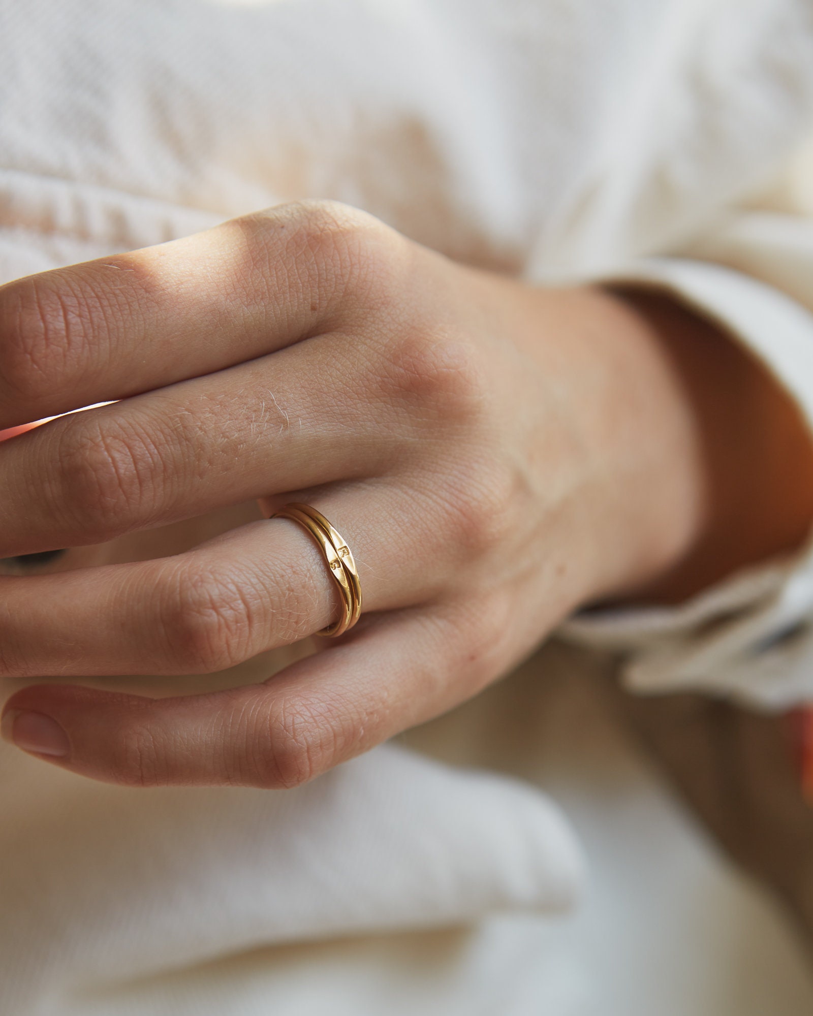 Micro Signet Ring Minimalist Signet 