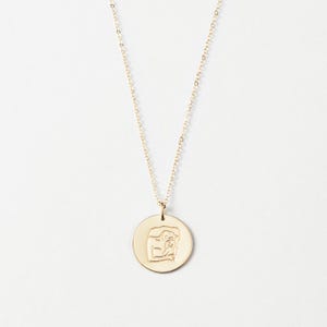 New Mom Necklace, Motherhood Necklace, Mama Pendant Necklace, Mother's Day Jewelry Gift | 14k Gold Fill, Sterling Silver image 3