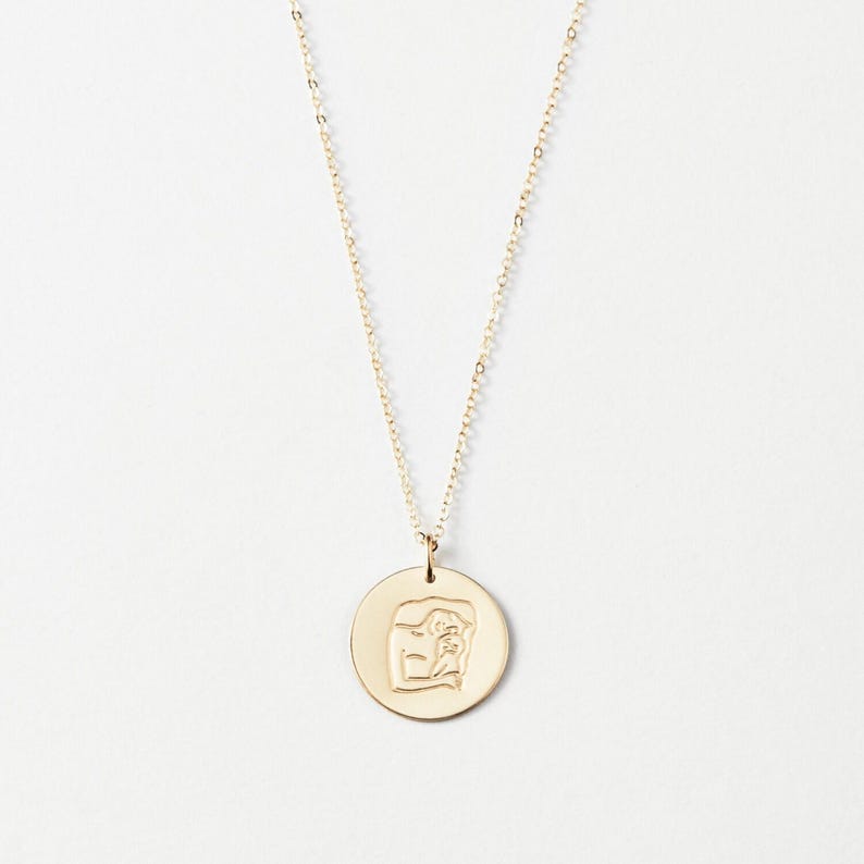 New Mom Necklace, Motherhood Necklace, Mama Pendant Necklace, Mother's Day Jewelry Gift | 14k Gold Fill, Sterling Silver image 3
