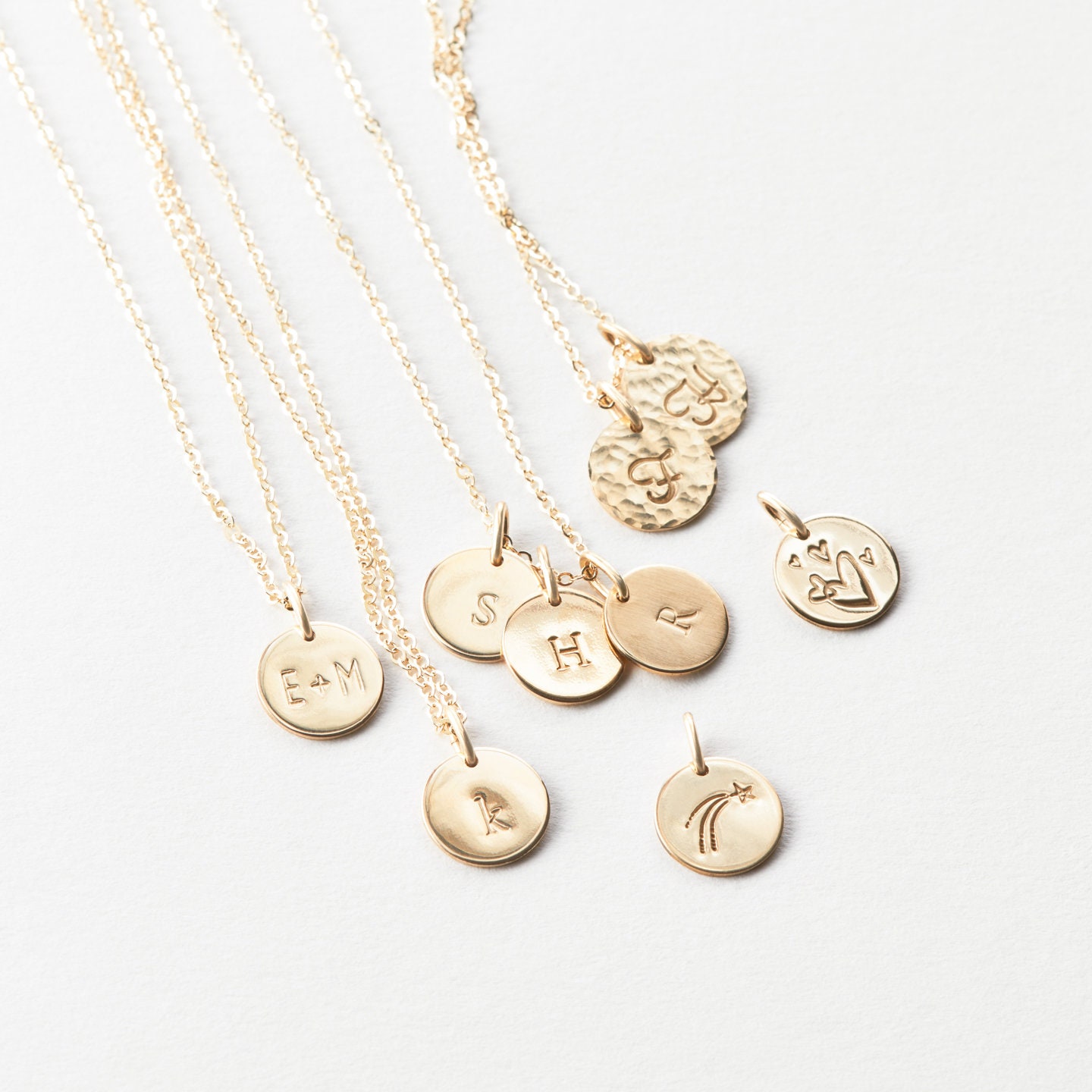 Simple Gold Necklace. Personalized 