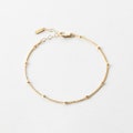 Delicate Dewdrop Bracelet, Dainty Layering Chain Bracelet | 14k Gold Fill, Sterling Silver, Rose Gold | LB801