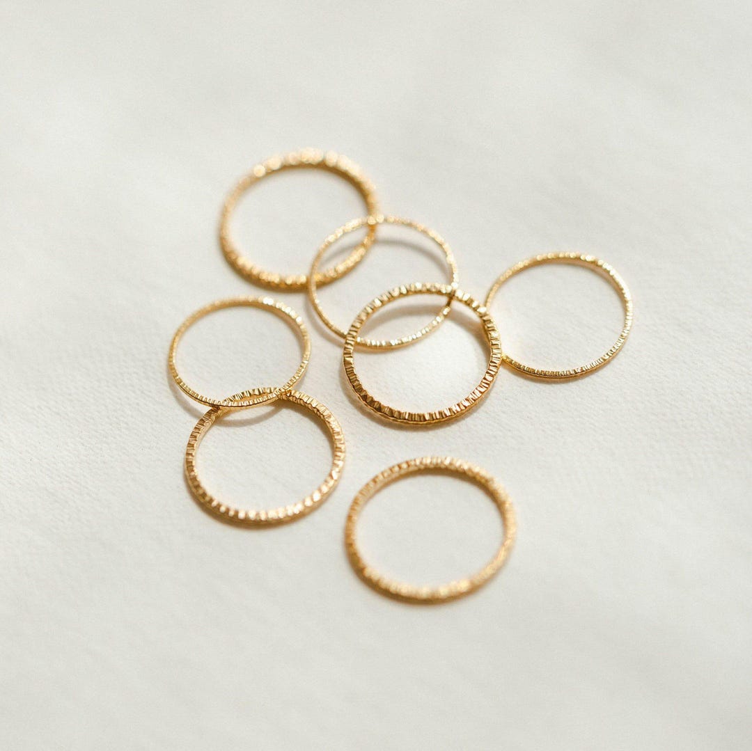 gold-sparkle-stacking-rings-dainty-shimmery-stacking-ring-sets-14k