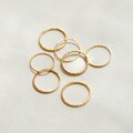 Gold Sparkle Stacking Rings, Dainty Shimmery Stacking Ring Sets | 14k Gold Fill | GRB_0281