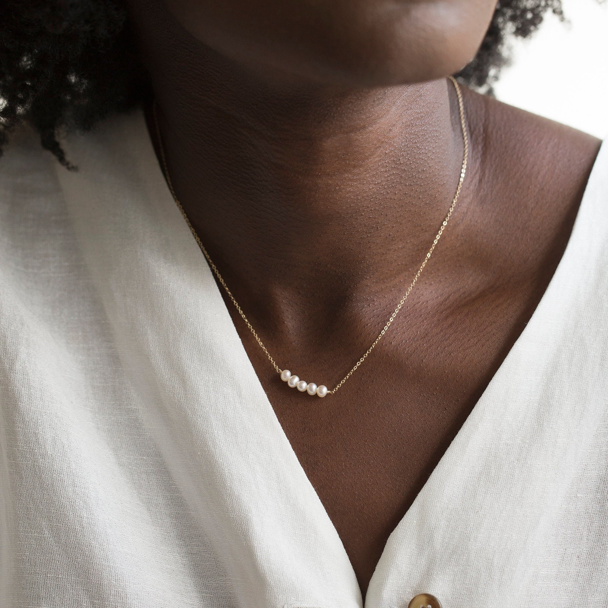 Pearl Necklace Choose 1-7 Pearls for a 