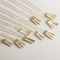 Tiny Personalized Bar Tag Necklace for Kids' Names, Coordinates, Dates | 14k Gold Fill, Sterling Silver | LN130_16_V