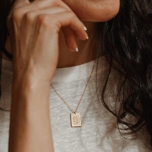 New Mom Necklace, Motherhood Necklace, Mama Pendant Necklace, Mother's Day Jewelry Gift | 14k Gold Fill, Sterling Silver image 4