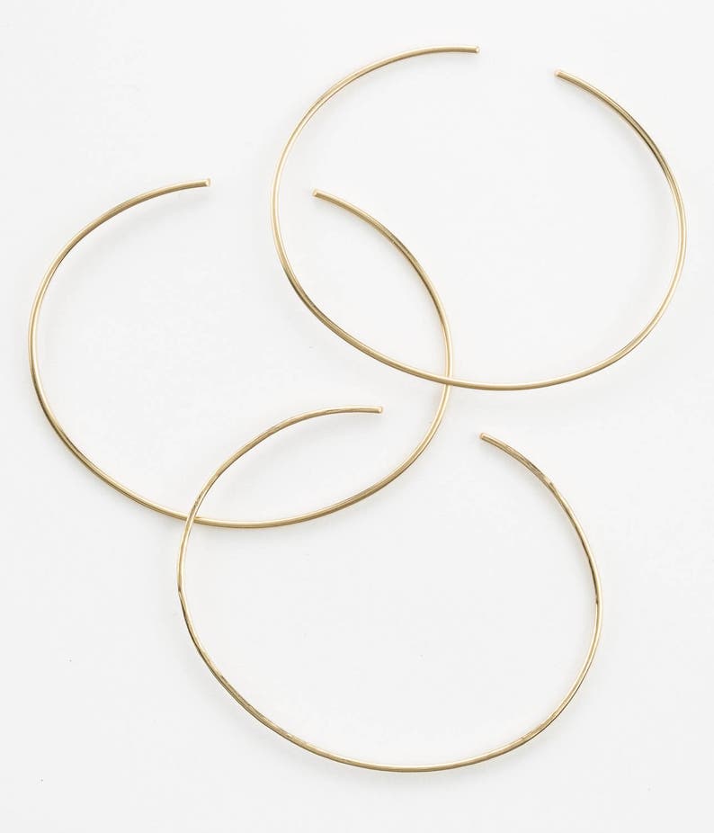 Stacking Bracelet Sterling Hand-Hammered or Smooth Finish \u2022 Dainty Cuff in 14k Gold Fill or Rose Gold \u2022 LB118 Thin Modern Cuff Bracelet