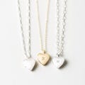 Dainty Heart Locket Necklace, Vintage Style Locket, Tiny Heart Locket, Gold Locket, Silver Locket | 14k Gold Fill, Sterling Silver | LB230