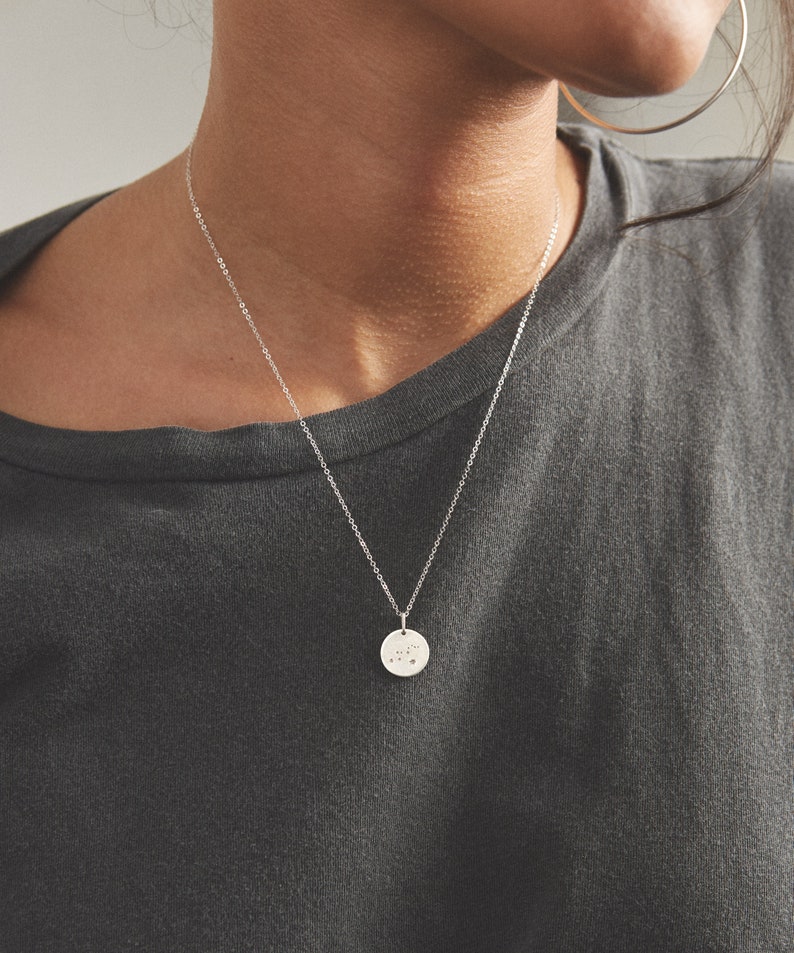 Minimal Constellation Necklace Custom Zodiac Gifts Gold Silver LN201 Girlfriends Sisters Simple Gift Idea for Friends