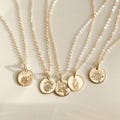 Dainty Floral Pendant Necklace, Minimal Flower Charm, Birth Month Necklace, Bridal Gifts | 14k Gold Fill, Sterling Silver | LN209