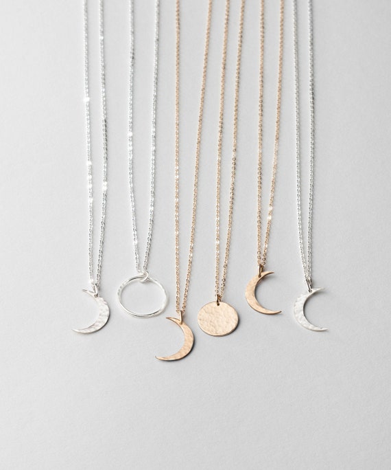 Waxing Crescent Necklace 2024 favors