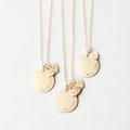 Personalized Necklace for Mom, Kids' Initial Necklace, Mama Bear Necklace, Heart Charms | 14k Gold Fill, Sterling Silver, Rose Gold | LN228
