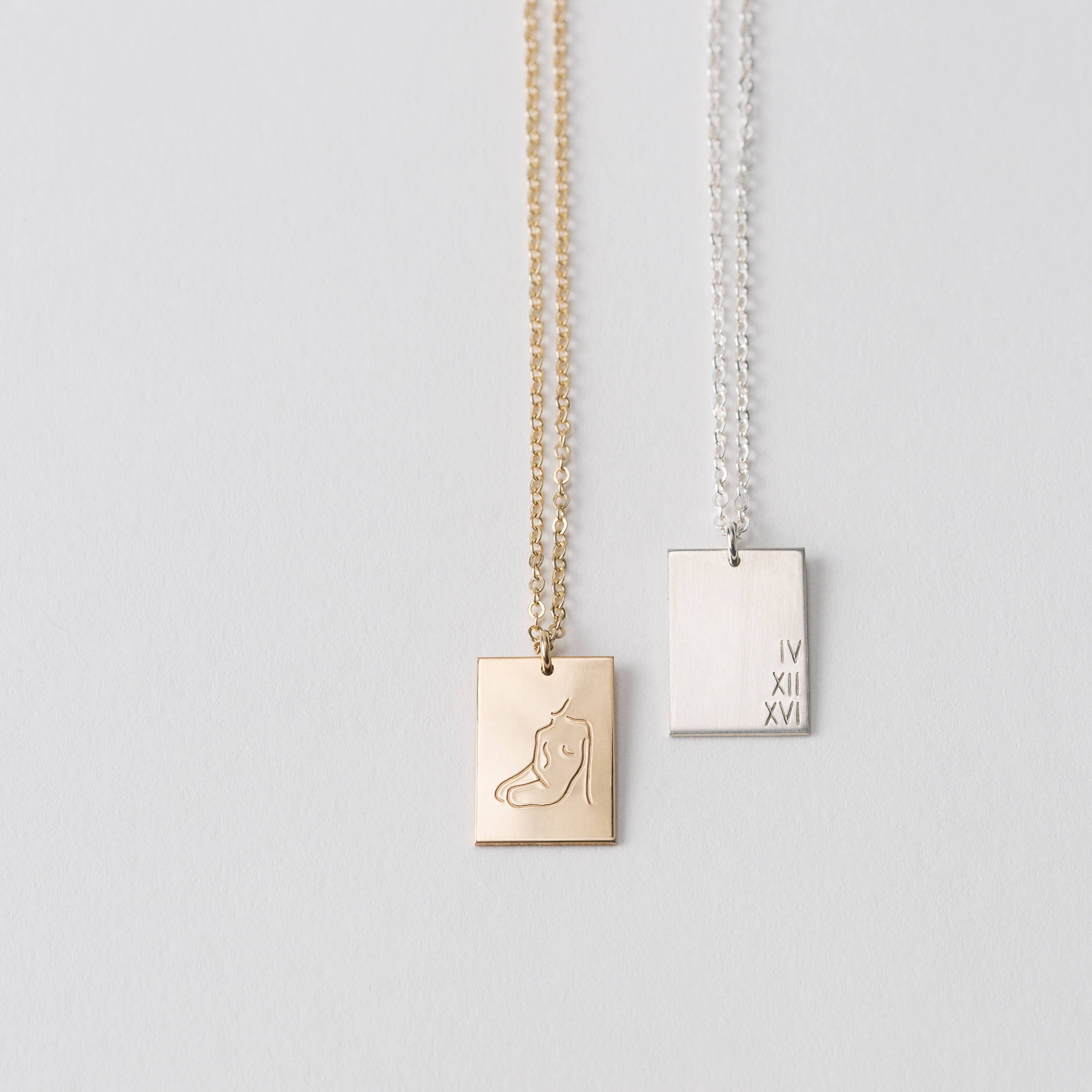 Personalized Rectangle Pendant 