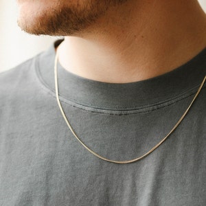Dainty Curb Chain, Minimal Curb Chain, Unisex Chain, Chain for Charms, Chain for Pendants | 14k Gold Fill, Sterling Silver | GNC_0025
