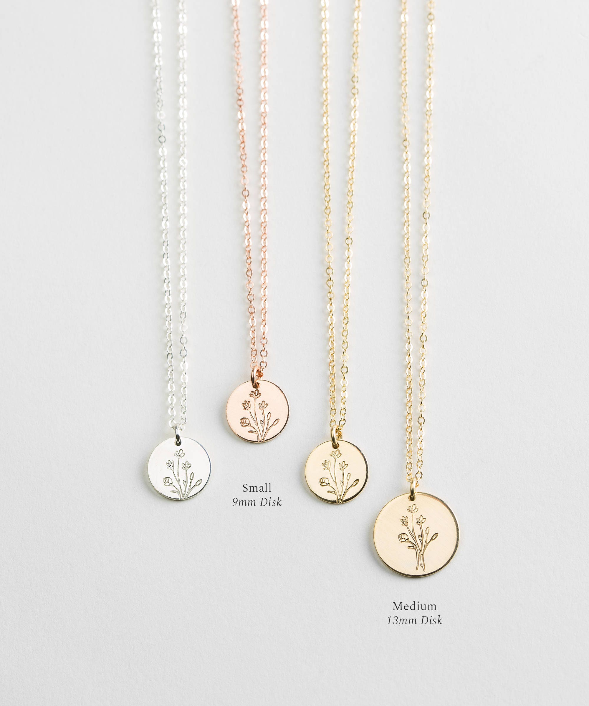 Thoughtful Jewelry Gift for Her Wildflowers, Floral Bouquet Necklace