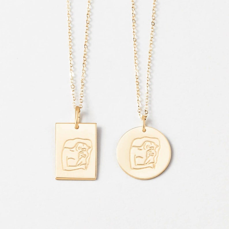 New Mom Necklace, Motherhood Necklace, Mama Pendant Necklace, Mother's Day Jewelry Gift | 14k Gold Fill, Sterling Silver image 1