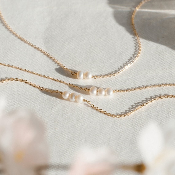 Sterling silver rose pearl necklace Sterling silver rose pearl necklace
