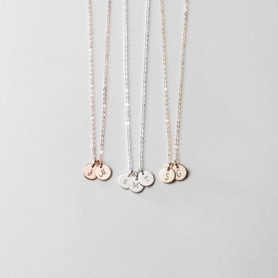 Initial Necklaces for Moms Personalized 